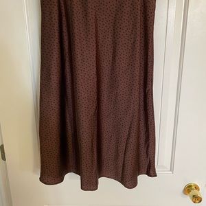 Abercrombie & Fitch High Rise Satin Midi